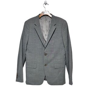 Theory Light Gray 95% Wool Lightweight Blazer Suit Size 38 Regular